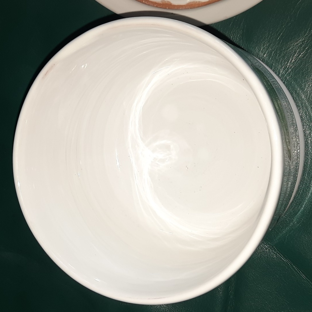 LAST CHANCE Handmade Glazed Lidded bowl/jar/canister numbered and made in Italy - Picture 4 of 6